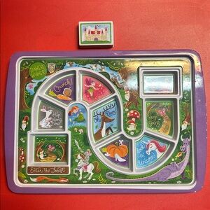 Fred Fun & Games Enchanted Forest Game Plate 🧚♀️ 🎃 🦌🍄 🏰